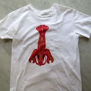 Jeff Koons LOBSTER T Shirt Womens M Whitney Museum